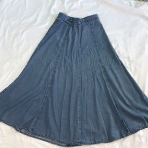 Women’s Jean Flowy Skirt